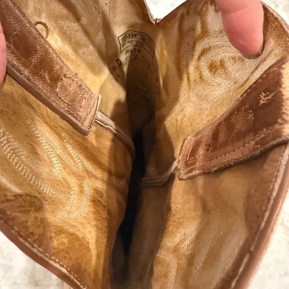 Imperial All American Made Men's Leather Cowboy Boots M478 Tan Size 10 D - Picture 16 of 16